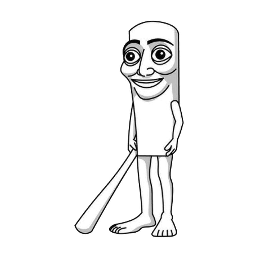 Tung Tung Tung Sahur para Colorir e Imprimir — Tung Tung Tung Sahur (web)