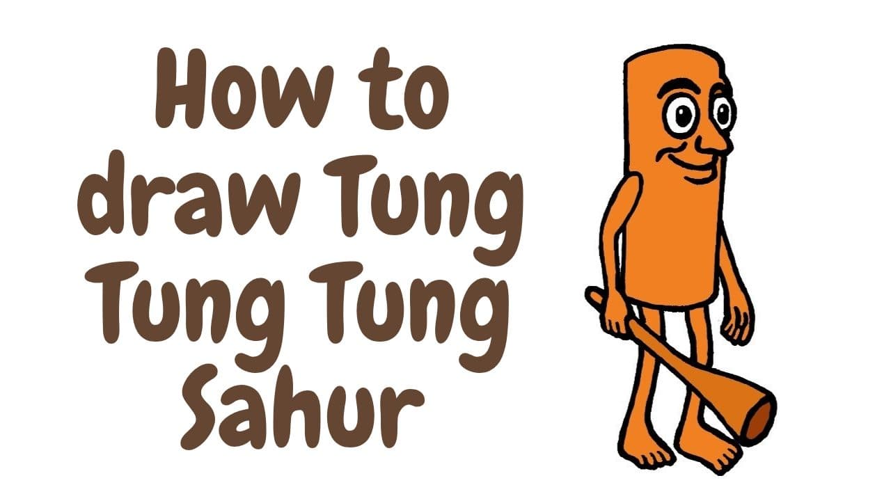 How to Draw Tung Tung Tung Sahur Step By Step — Tung Tung Tung Sahur (web)