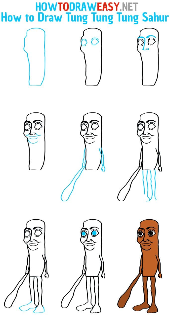 How to Draw Tung Tung Tung Sahur - Draw for Kids · 21 — Tung Tung Tung Sahur (web)