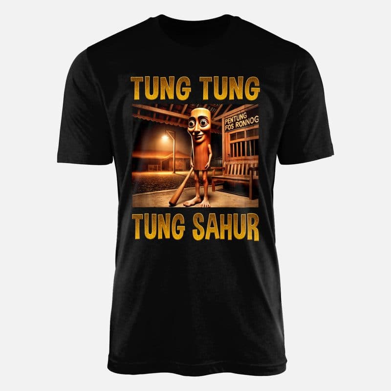 Funny T-Shirt Tung Tung Sahur Brainrot — Tung Tung Tung Sahur (web)