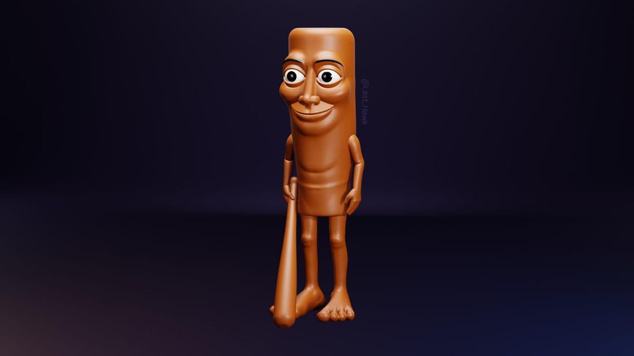 Tung Tung Tung Sahur - 3D Model by Last_Hawk — Tung Tung Tung Sahur (web)