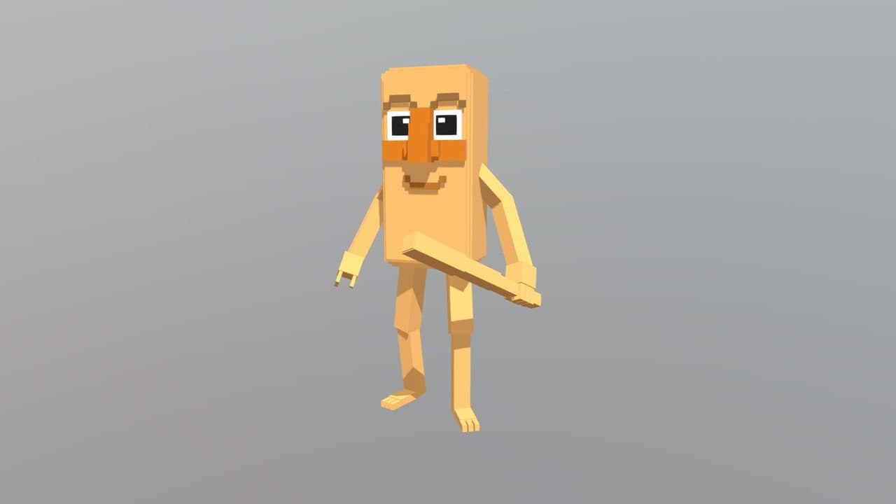 Tung Tung Tung Sahur - 3D model by Ghost (@Ghost1113) [c39fb75] - Sket — Tung Tung Tung Sahur (web)