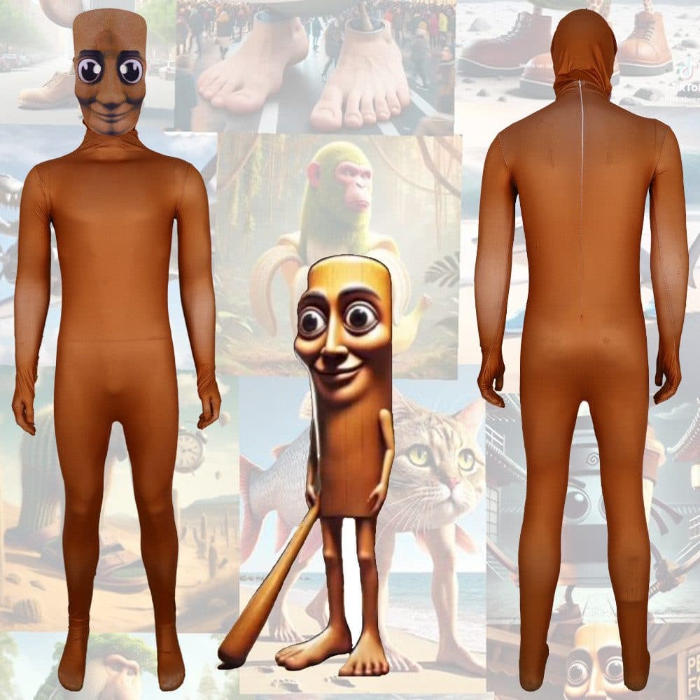 Tung Tung Tung Sahur Cosplay Costume Halloween Christmas Role Playing — Tung Tung Tung Sahur (web)