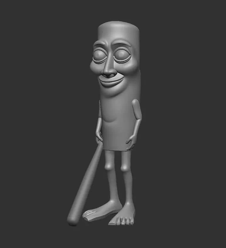 Tung Tung Sahur 3D model 3D printable — Tung Tung Tung Sahur (web)